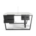Стол офисный Kobor OTR/2-180/160 black/premium