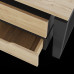 Стол офисный Kobor OTR/2-180/160 black/natural Стол офисный Kobor OTR/2-180/160 black/natural