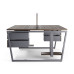 Стол офисный Kobor OTR/2-80/160 graphite/charlston Стол офисный Kobor OTR/2-80/160 graphite/charlston
