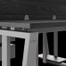 Стол офисный Kobor OTR/2-120/160 aluminum/wood