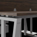 Стол офисный Kobor OTR/2-140/140 aluminum/charlston Стол офисный Kobor OTR/2-140/140 aluminum/charlston
