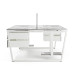 Стол офисный Kobor OTR/2-160/160 white/chicago