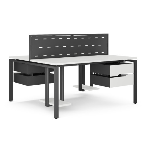 Стол офисный Kobor P/2-80/120 black/premium