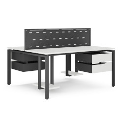 Стол офисный Kobor P/2-80/140 black/premium Стол офисный Kobor P/2-80/140 black/premium