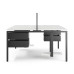 Стол офисный Kobor P/2-100/160 black/premium