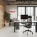Стол офисный Kobor P/2-160/160 black/premium Стол офисный Kobor P/2-160/160 black/premium