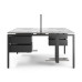 Стол офисный Kobor P/2-140/140 black/chicago Стол офисный Kobor P/2-140/140 black/chicago