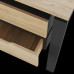 Стол офисный Kobor P/2-80/120 black/natural