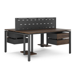 Стол офисный Kobor P/2-80/140 black/charlston Стол офисный Kobor P/2-80/140 black/charlston