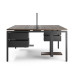 Стол офисный Kobor P/2-80/140 black/charlston