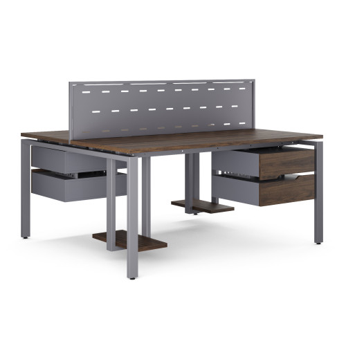 Стол офисный Kobor P/2-80/120 graphite/charlston