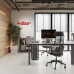 Стол офисный Kobor P/2-140/160 aluminum/chicago Стол офисный Kobor P/2-140/160 aluminum/chicago