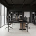 Стол офисный Kobor P/2-100/120 aluminum/wood Стол офисный Kobor P/2-100/120 aluminum/wood