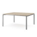 Стол офисный Kobor P/2-100/120 aluminum/natural