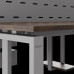 Стол офисный Kobor P/2-80/140 aluminum/charlston Стол офисный Kobor P/2-80/140 aluminum/charlston