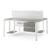 Стол офисный Kobor P/2-100/120 white/chicago Стол офисный Kobor P/2-100/120 white/chicago