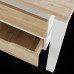 Стол офисный Kobor P/2-180/140 white/natural