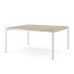 Стол офисный Kobor P/2-140/160 white/natural