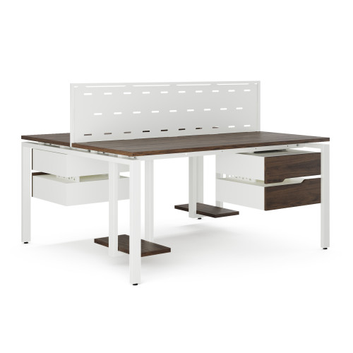 Стол офисный Kobor P/2-80/140 white/charlston Стол офисный Kobor P/2-80/140 white/charlston
