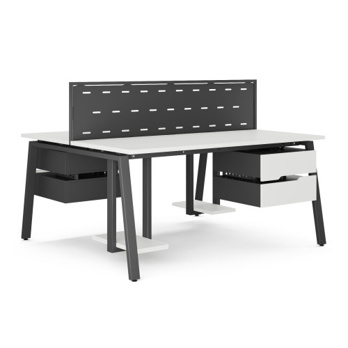 Стол офисный Kobor A/2-80/120 black/premium