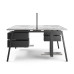 Стол офисный Kobor A/2-180/160 black/chicago Стол офисный Kobor A/2-180/160 black/chicago