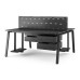 Стол офисный Kobor A/2-100/120 black/wood