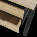 Стол офисный Kobor A/2-160/160 black/natural