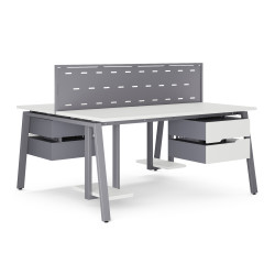 Стол офисный Kobor A/2-120/140 graphite/premium