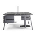 Стол офисный Kobor A/2-120/120 graphite/wood Стол офисный Kobor A/2-120/120 graphite/wood