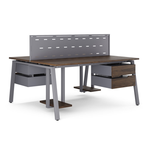 Стол офисный Kobor A/2-120/160 graphite/charlston
