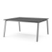 Стол офисный Kobor A/2-140/140 aluminum/wood