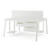 Стол офисный Kobor A/2-100/120 white/premium