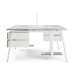 Стол офисный Kobor A/2-100/160 white/chicago