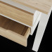 Стол офисный Kobor A/2-80/140 white/natural Стол офисный Kobor A/2-80/140 white/natural