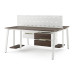 Стол офисный Kobor A/2-100/140 white/charlston Стол офисный Kobor A/2-100/140 white/charlston