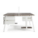 Стол офисный Kobor A/2-100/140 white/charlston Стол офисный Kobor A/2-100/140 white/charlston