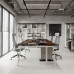 Стол офисный Kobor A/2-140/140 white/charlston Стол офисный Kobor A/2-140/140 white/charlston