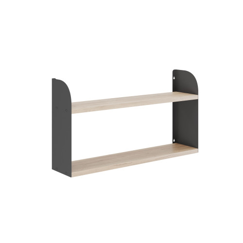 Полка Kobor S1-120/20 black/natural