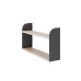 Полка Kobor S1-120/20 black/natural