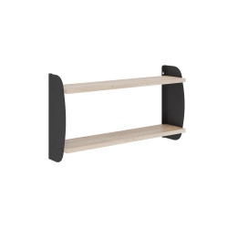 Полка Kobor S2-100/20 black/natural Полка Kobor S2-100/20 black/natural