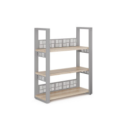 Стеллаж открытый Kobor SО3-80/36 aluminum/natural