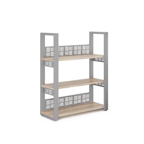 Стеллаж открытый Kobor SО3-80/36 aluminum/natural Стеллаж открытый Kobor SО3-80/36 aluminum/natural