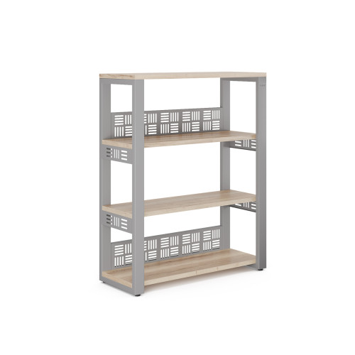 Стеллаж открытый Kobor ST3-140/36 aluminum/natural