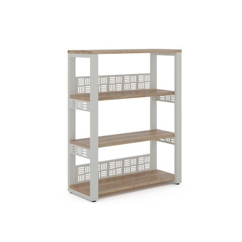 Стеллаж открытый Kobor ST3-60/36 white/natural Стеллаж открытый Kobor ST3-60/36 white/natural