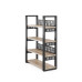 Стеллаж открытый Kobor SO4-100/36 black/natural
