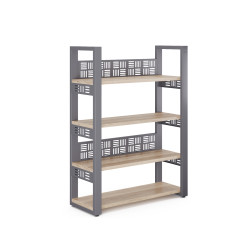 Стеллаж открытый Kobor SO4-80/36 graphite/natural