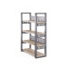 Стеллаж открытый Kobor SO4-120/36 graphite/natural