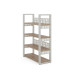 Стеллаж открытый Kobor SO4-80/36 white/natural