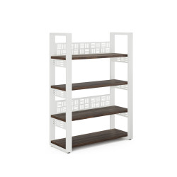 Стеллаж открытый Kobor SO4-120/36 white/charlston