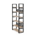 Стеллаж открытый Kobor SO6-80/36 black/natural Стеллаж открытый Kobor SO6-80/36 black/natural